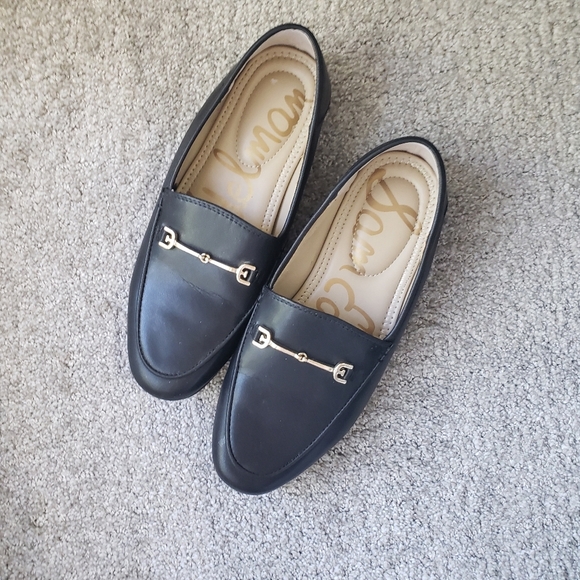 Sam Edelman Loraine Bit Loafer Black and Gold 4 - Picture 2 of 6